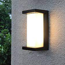 Amazon Com Shinbeam Outdoor Wall Porch Lights Led Wall Sconces Ip65 Waterproof Lighting Fixture 3 Color Changeable Wall Led Wall Sconce Sconces Porch Lighting