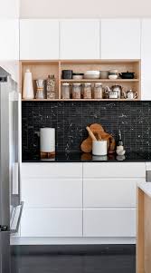 Black And White Kitchen Backsplash Tile 31 Black Subway Backsplash Ideas The Power Of Black Color In 2020 Backsplash For White Cabinets Black Tiles Kitchen Scandinavian Kitchen Design