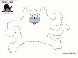 Книга splat the cat a wale of a tale (i can read! Splat The Cat Coloring Page Novocom Top