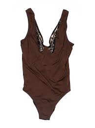 Details About La Perla Women Brown One Piece Swimsuit 46 Italian