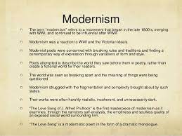 Modernist Poems