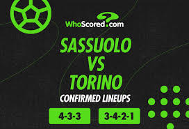 Sassuolo vs Torino Confirmed Lineups