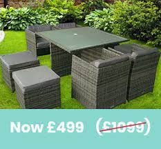 We offer sets to suit all gardens and sizes. London Rattan Rattan Garden Furniture Sets Uk