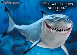 Fish Are Friends Not Food Magicalquote Nemo Bruce Finding Nemo Nemo Birthday