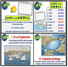 Columbian Exchange 5e Lesson Scents Of The New World Activity Cause Effects