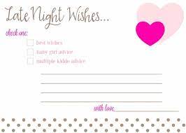 Free Printable Baby Shower Advice Best Wishes Cards Fantabulosity