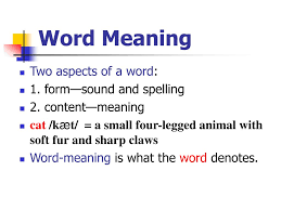 Maybe you would like to learn more about one of these? Ppt Word Meaning Powerpoint Presentation Free Download Id 3915871