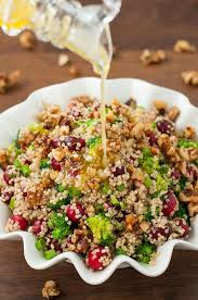 Cranberry Quinoa Salad With Candied Walnuts Recipe Cranberry Quinoa Salad Holiday Recipes Side Dishes Healthy Recipes