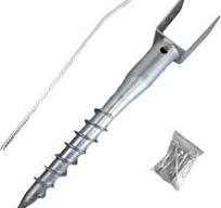 Amazon.com : United Premium Galvanized No Dig Ground Anchor ...