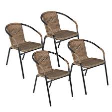 Pineville Rattan Stacking Patio Dining Chair In 2020 Patio Furniture For Sale Patio Dining Chairs Outdoor Dining Chairs