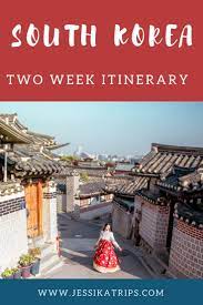 Two Week Itinerary South Korea Seoul Busan Jeju South Korea Travel South Korea Korea Travel