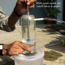 Build A Water Pump That Will Generate Enough Force To Power A Water Wheel With Pulley That Can Lift Heavy Weights C Diy Water Pump Water Pumps Toys From Trash