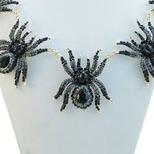 Although not aggressive by nature, a. Black Widow Spider 5 Spider Necklace Earrings Set Austrian Crystal Black Insect Spider Necklace Black Insects Necklace Earring Set