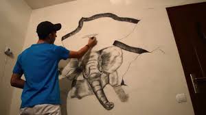  3d Drawing On Wall 3d Drawings On Wall Wall Drawing 3d Drawing