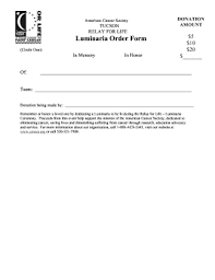 Check out our relay for life selection for the very best in unique or custom, handmade pieces from our shops. Blank Rfl Luminaria Form Fill Online Printable Fillable Blank Pdffiller