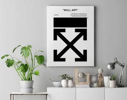 Virgil Abloh X Off White Wall Art Custom Fashion Hypebeast Room Poster Wall Custom Wall Art