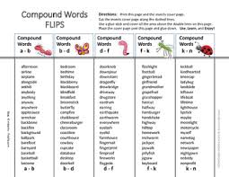 If your child needs to spell the word ice cream, for example, there is no . Lists Compound Words Interactive Flips Unit Posters Gr 3 4 5 Core