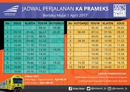 Harga tiket per orang yakni rp 8.000, balita dihitung dengan tiket utuh. Jadwal Prameks Jogja Solo