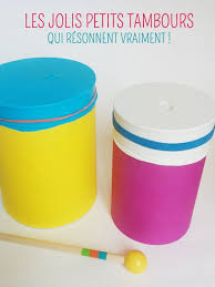 Fabriquer Un Tambour Instrument Musique Enfant Objets A Fabriquer Musique Enfant