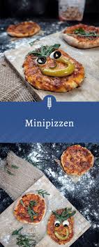 Mini Pizzen Mit Lustigen Gesichtern Perfekt Fur Die Nachste Party Mit Kindern Oder Freunden Den Leckeren Gru Mini Pizza Fingerfood Kinder Herzhaft Fingerfood