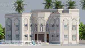 صميم فيلا بطراز أسلامي مميز في سلطنة عمان و تم عمل التصميم الداخلي كذلك بنفس أسلوب التصميم الخارجي في الاماكن الرئيسية ليعطي أفضل نتي house styles house design