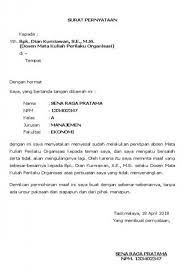 Inilah pembahasan selengkapnya mengenai surat pernyataan tidak sanggup melaksanakan tugas. 16 Contoh Surat Permohonan Maaf Mahasiswa Kepada Dosen Contoh Surat