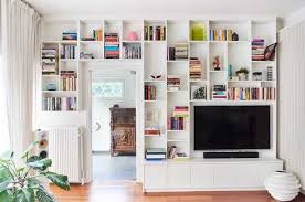 Camber Meuble Tv Et Bibliotheque Sur Mesure Amenagement Petit Espace Organisation De Salon Rangement Petit Espace