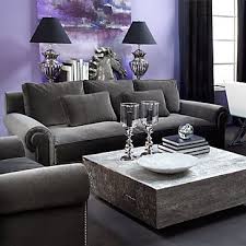 Timber Coffee Table Is From Resin From Reclaimed Old Oak Beams In The Philippines Was Originally U Purple Living Room Living Room Grey Living Room Inspiration
