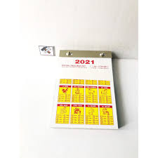 Diantara pedoman perhitungan tersebut ialah : Kalender Sobek Cina Chinese China 2021 Calendar Harian 365 Lembar Tahun Shio Kerbau Sapi Cow Shopee Indonesia