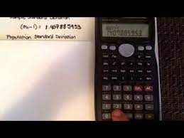 Standard Deviation Amp Other Statistical Calculations Using A Calculator Casio Fx 991ms Youtube Standard Deviation Calculator Graphing Calculator
