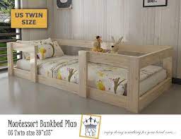 Toddler Canopy Bed Plan Montessori Bed Diy Plan Kid Bed Etsy Kids Bed Frames Kid Beds Kids Twin Bed Frame