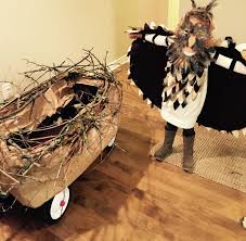 Owl Costume With Wagon Nest Toddler Halloween Costume Sibling Halloween Costume Bot Owl Halloween Costumes Toddler Halloween Costumes Mom Halloween Costumes