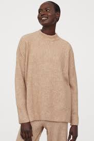 A camel coat in key investment item for every woman's wardrobe. Rib Knit Jumper Camel Ladies H M