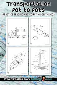 One of my favourite transport colouring pages featuring a happy looking mouse driving his car down the road. Transportation Dot To Dots Printable Activity Pages Woo Jr Kids Activities