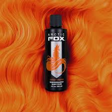 Sunset Orange Hair Color Orange Arctic Fox Hair Color Fox Hair Dye