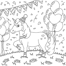 These pumpkin coloring pages are great for halloween, fall, and thanksgiving. A Funny Unicorn In A Party Hat Having Fun On A Birthday Party Cute Horse Coloring Book Page For Kids Cartoon Style Vector Illustration Isolated On White Background 3663594 Vector Art At