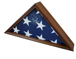 Display your 3'x5' flag and certificate in this beautiful one of a kind u.s. Walnut Flag Display Case For A 3 X 5 Flag