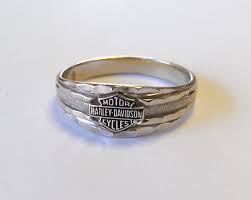 Harley Davidson Ring 10k White Gold Harley Davidson Wedding Rings Harley Davidson Jewelry Harley Davidson Rings