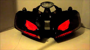 2003 2006 Honda Cbr600rr Projector Headlights Bixenon Hid Dual Angel Eyes Halo By Bkmoto 2 Youtube