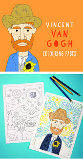 The important thing to remember about dover coloring books is that they are for children! Vincent Van Gogh Colouring Pages For Kids An Easy Art History Activity For Kids Van Gogh Coloring Van Gogh Art Art Lessons For Kids