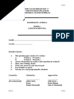 Kertas soalan peperiksaan, ujian, pertengahan tahun, akhir tahun, kbat, karangan, novel, buku teks tingkatan 2 tahun 2021. Soalan Peperiksaan Matematik Tingkatan 1 Kertas 2 Skema Jawapan Mathematical Notation Arithmetic