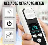 TK507PLUS Digital Refractometer for Sugar Content (Brix) – High-Precision  0-32% Brix Meter with Temperature & Refractive Index – HD Color Screen,  Data ...