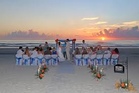 Magnificent Sunrise Beach Wedding Ceremony At Beach Wedding In New Smyrna Beach Florida Destination Weddi Best Western Hotel Sunrise Beach Hotels And Resorts