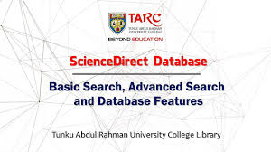 Tunku abdul rahman üniversite koleji , kısaltılmış tar uc , malezya 'de kar amacı gütmeyen, özel bir üniversite kolejidir. Sciencedirect Database Youtube