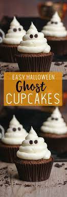 Halloween Cupcakes Ghost Cupcakes Recipe Halloween Desserts Easy Halloween Baking Halloween Baking Recipes