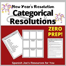 New Year S Resolution Template Categorical Resolutions How To Get Scholarships New Years Resolution Lessons Template