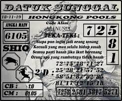 Kode Syair Togel Hongkong Senin 18 November 2019 Hong Kong Sydney Singapore