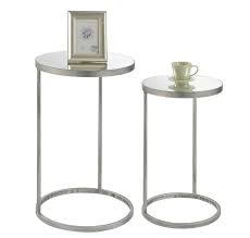 Rumsey 2 Piece End Table Set Mirrored End Table Glass End Tables End Tables