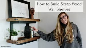 This half round walnut shelf is a subtle and versatile way to decorate your home. How To Build Scrap Wood Floating Wall Shelves Youtube