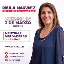 El gobierno no debe amparar una conducta deliberante de las ffaa. Paulapresidenta2022 On Twitter Nuestra Candidata Presidencial Paula Narvaez Participara Hoy A Las 22 00 En El Programa Mentiras Verdaderas Apoyemosla Utilizando El Hashtag Paulapresidenta Puedes Verlo Por